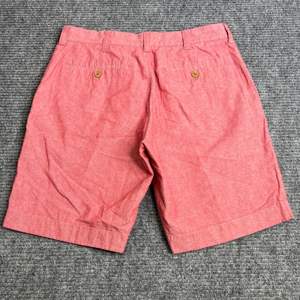 J.Crew Gramercy Red Heathered Cotton Shorts Mens 31 Casual Summer Preppy - Picture 2 of 6